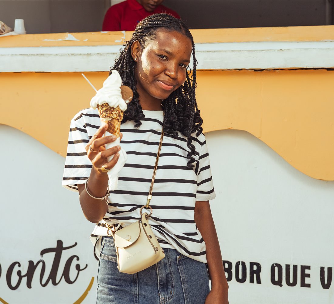 Cliente com gelado Ponto.B